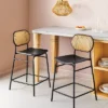 Set Of 2 24" Woven Back Metal Counter Height Barstool Black - Room Essentials™ -Wayfair Shop GUEST 01e6ab3d 5a9a 4c4c 827e 97552e0a20fc