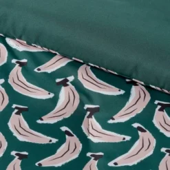 Microfiber Reversible Banana Print Comforter Dark Green - Room Essentials™ -Wayfair Shop GUEST 032c1765 724a 4001 8e39 08421e300917