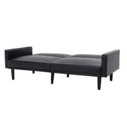 Faux Leather Futon Sofa With Arms Black - Room Essentials™ -Wayfair Shop GUEST 07fa3ab4 90d6 4bd9 93e7 ffff76b6f4e7
