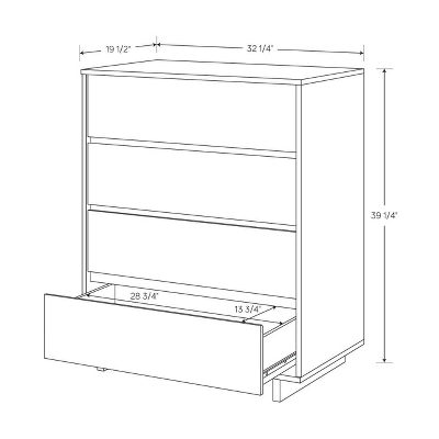 Modern 4 Drawer Dresser - Room Essentials™ 9 Modern 4 Drawer Dresser - Room Essentials™ - Image 7
