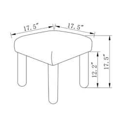 Upholstered Square Stool Ottoman - Room Essentials™ 9 Upholstered Square Stool Ottoman - Room Essentials™ -Wayfair Shop GUEST 1027b4ec f9e7 43b0 a376 ad742a5cc380