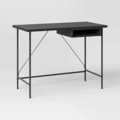 Wood And Metal Writing Desk With Storage - Room Essentials -Wayfair Shop GUEST 12d70c2b 2dd5 43fe 8836 75559d8e555e