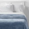 Full/Queen Solid Plush Blanket Blue - Room Essentials™ -Wayfair Shop GUEST 14e0c3d4 017e 4ca7 93f8 555bcb639340