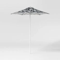 6' Round Outdoor Patio Market Umbrella With Black Pole - Room Essentials™ -Wayfair Shop GUEST 1ddd4d4f 9ceb 4c65 abd9 542adda8b215