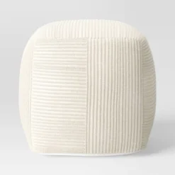 Ribbed Pouf Ottoman Cream - Room Essentials™ 7 Ribbed Pouf Ottoman Cream - Room Essentials™ -Wayfair Shop GUEST 1ecd278b 7c78 4246 a6c7 400c71007ec8