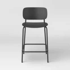 Set Of 2 24" Molded Plastic With Metal Base Counter Height Barstool Black - Room Essentials™ -Wayfair Shop GUEST 2a2a0f81 e361 4d96 8c5d 469572d546bc