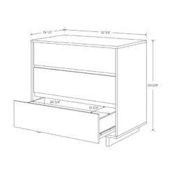 Modern 32" Wide 3 Drawer Dresser - Room Essentials™ -Wayfair Shop GUEST 2a951fcb 02d7 4c3c 9a9a acb811154e77