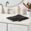 Quick Dry Dotted Striped Waffle Towel Black - Room Essentials™ -Wayfair Shop GUEST 2aae97a2 6273 477b ad2c f2b97b24a18f