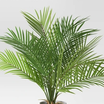 Palm Artificial Potted Plant - Room Essentials™ 4 Palm Artificial Potted Plant - Room Essentials™ - Image 2