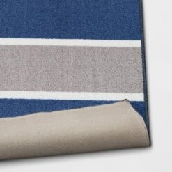4'x5'6" Rugby Striped Accent Rug Gray/Blue - Room Essentials™ 7 4'x5'6" Rugby Striped Accent Rug Gray/Blue - Room Essentials™ -Wayfair Shop GUEST 30c376bd 7116 4e6d 90f8 d2902e4d9874