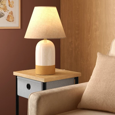 Ceramic Table Lamp Cream/Tan - Room Essentials™ 3 Ceramic Table Lamp Cream/Tan - Room Essentials™