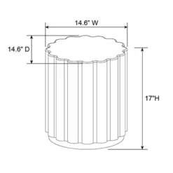 Scalloped Round Side Table Black - Room Essentials™ -Wayfair Shop GUEST 35dbe16d a6e0 4442 b3e0 021d2ca6586f