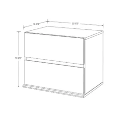 2 Drawer Modular Nightstand White - Room Essentials™ -Wayfair Shop GUEST 3a4737e7 4084 4aa8 9faa fdad66f90a9c