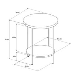 Wood And Metal Round End Table - Room Essentials™ 10 Wood And Metal Round End Table - Room Essentials™ -Wayfair Shop GUEST 3b0a8f5b 71c3 483e 99d5 ee523c908f0c