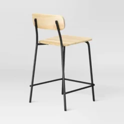 Set Of 2 24" Wood With Metal Base Counter Stool Natural - Room Essentials™ -Wayfair Shop GUEST 3c8ecb84 55e0 41a7 ad87 52eb020274cc