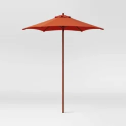 6' Round Outdoor Patio Market Umbrella With Black Pole - Room Essentials™ -Wayfair Shop GUEST 42718b3d 730a 43c4 922c 0fd791fe6c07