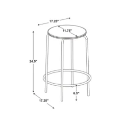 Set Of 2 24" Wood With And Metal Base Backless Counter Height Barstool Stool Natural - Room Essentials™ -Wayfair Shop GUEST 42c0294b 1f8a 45d6 8b54 fc8d33b0a5e9