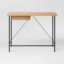 Wood And Metal Writing Desk With Storage - Room Essentials -Wayfair Shop GUEST 43f8fd46 b39b 439a ac2a 2b848520da51