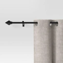 28"-48" Café Faceted Pyramid Rod Black - Room Essentials™ -Wayfair Shop GUEST 44380c64 42d2 4bc4 9db5 dddab8299ac7