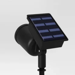 Short Solar LED Outdoor Spot Light Matte Black - Room Essentials™ -Wayfair Shop GUEST 44b25d11 e3a2 414b 9239 942c2e3c9a44