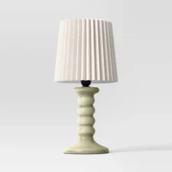 Mini Stick Table Lamp With Pleated Shade - Room Essentials™ -Wayfair Shop GUEST 49301b31 a9e4 4e55 99af 5d06f94566ec