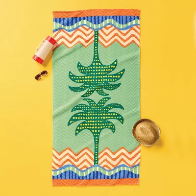 Palm Tree Beach Towel - Room Essentials™ 3 Palm Tree Beach Towel - Room Essentials™