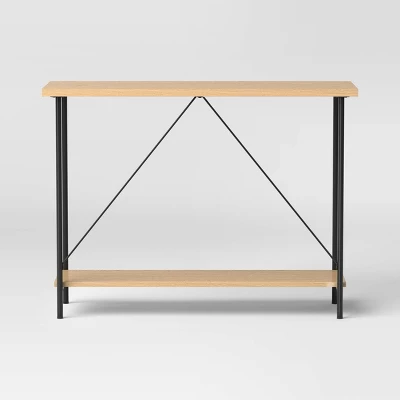 Wood And Metal Console Table Natural - Room Essentials™ 5 Wood And Metal Console Table Natural - Room Essentials™ - Image 3