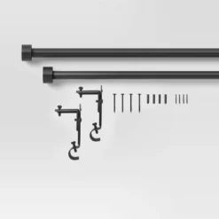 Easy Hang Frame Mount Curtain Rod Set Black - Room Essentials™ 10 Easy Hang Frame Mount Curtain Rod Set Black - Room Essentials™ -Wayfair Shop GUEST 4d100c82 49c8 4405 ab6b b86cd52cbae4