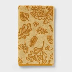 2pk Leaves Harvest Hand Towel Set Gold - Room Essentials™ -Wayfair Shop GUEST 4f6e5f96 f684 422a 8297 a6cd4dd690b5
