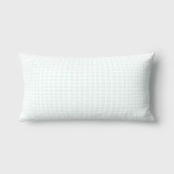 10"x17" Micro Grid Rectangular Outdoor Lumbar Pillow - Room Essentials™ -Wayfair Shop GUEST 57760364 7471 43c6 8b26 f1980d2a939d