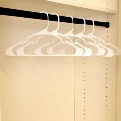 50pk Plastic Hangers White - Room Essentials™: Clothes Hangers For Shirts, Dresses, Tank Tops, Adult Closets -Wayfair Shop GUEST 599afae4 9a53 4a6e 89d0 510dac574a1b