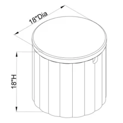 Folding Round Storage Ottoman - Room Essentials™ -Wayfair Shop GUEST 5c34724a d744 486f bd0d d416d1075687