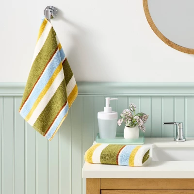 2pk Colorblock Harvest Hand Towel Set - Room Essentials™ 3 2pk Colorblock Harvest Hand Towel Set - Room Essentials™