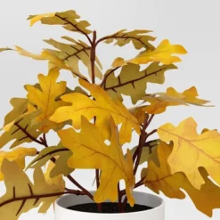 Yellow Oak Leaf Mini Arrangement - Room Essentials™ -Wayfair Shop GUEST 5e549e0e 8cab 4146 8685 a86217eefb22