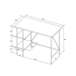 Wood And Metal Desk With Shelves Natural - Room Essentials™ 13 Wood And Metal Desk With Shelves Natural - Room Essentials™ -Wayfair Shop GUEST 651e9e0b 2410 45f1 b96f 6183f5e0e54b