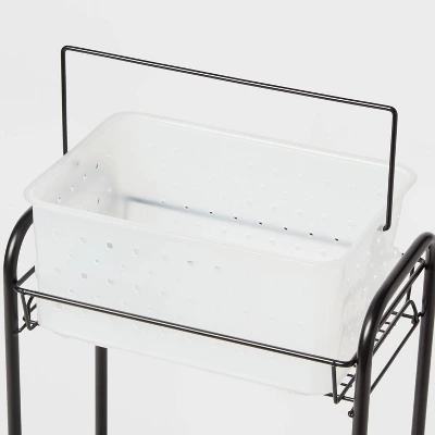Bathroom Storage Cart Black - Room Essentials™ 5 Bathroom Storage Cart Black - Room Essentials™ - Image 3