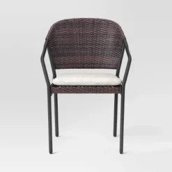 3pc Wicker Bistro Set With Cushions - Dark Brown - Room Essentials™ -Wayfair Shop GUEST 73aa5a21 7c17 4fb2 90e7 c638396d478f