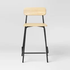Set Of 2 24" Wood With Metal Base Counter Stool Natural - Room Essentials™ -Wayfair Shop GUEST 7e041064 563e 4453 8e17 57d0fb9e1cd8