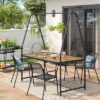 Metal Rectangle A-Frame Pergola Rust Resistant Outdoor Patio Dining Table Black - Room Essentials™ -Wayfair Shop GUEST 825c3faf c7e4 4059 881f 748de6f16c58