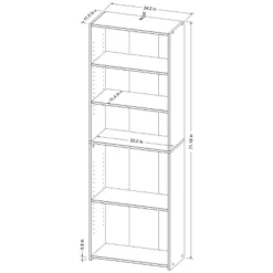5 Shelf Bookcase Natural- Room Essentials™ -Wayfair Shop GUEST 85ce272a 6c74 43d5 8150 1138cbe287c7