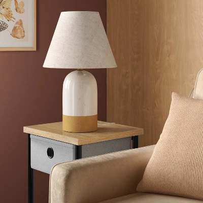 Ceramic Table Lamp Cream/Tan - Room Essentials™ 4 Ceramic Table Lamp Cream/Tan - Room Essentials™ - Image 2