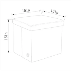 Collapsible Dorm Single Storage Ottoman - Room Essentials™ -Wayfair Shop GUEST 8cd727df 806a 46ec 931e 96b88ca8fad4