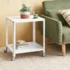 Metal Accent Rolling End Table Chalk White - Room Essentials™ -Wayfair Shop GUEST 8e16e9e2 8c22 4e1b bef5 e854fc53fca0