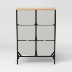 Fabric 6-Bin Tall Vertical Dresser Black Frame - Room Essentials™ -Wayfair Shop GUEST 9a73525c dfae 4721 bc76 d19100892e3d