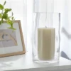 Clear Hurricane 4" X 7" Pillar Candle Holder - Room Essentials™: Transparent Vase, Tabletop Display -Wayfair Shop GUEST a5f11107 06b0 484a b0cb 6099418700c3