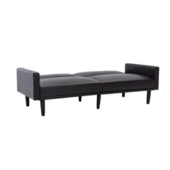 Faux Leather Futon Sofa With Arms Black - Room Essentials™ -Wayfair Shop GUEST a945b560 36ab 4a76 92b1 3d0399365027