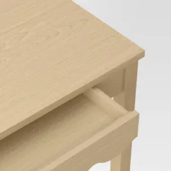 Wavy Writing Desk With Drawer Natural - Room Essentials™ -Wayfair Shop GUEST aed71a28 3172 4e94 a14a 702b2431d8bd