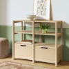 32" Scandi Small Bookcase With Storage Drawers Natural - Room Essentials™ -Wayfair Shop GUEST aefc14d2 fa2b 4bcb a5e7 9f780f197d23