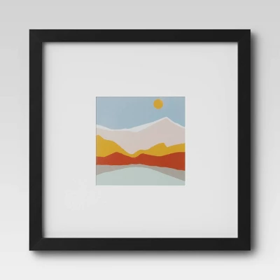 Set Of 9 Gallery Frame Set 10" X 10" Matted To 5" X 5" Black - Room Essentials™ 12 Set Of 9 Gallery Frame Set 10" X 10" Matted To 5" X 5" Black - Room Essentials™ - Image 10