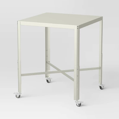 Adjustable Dorm Bistro Table Off-White - Room Essentials™ 5 Adjustable Dorm Bistro Table Off-White - Room Essentials™ - Image 3